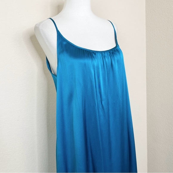 Catherine Gee Symi Silk Sleeveless Maxi Dress - Teal‎ - Picture 6 of 10